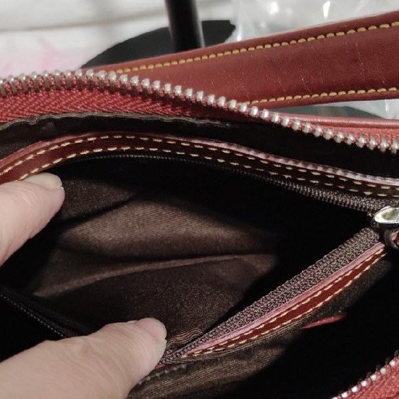 SALE! Authentic Coach Vintage Red Leather Demi Shoulder Bag - Picture 14 of 16